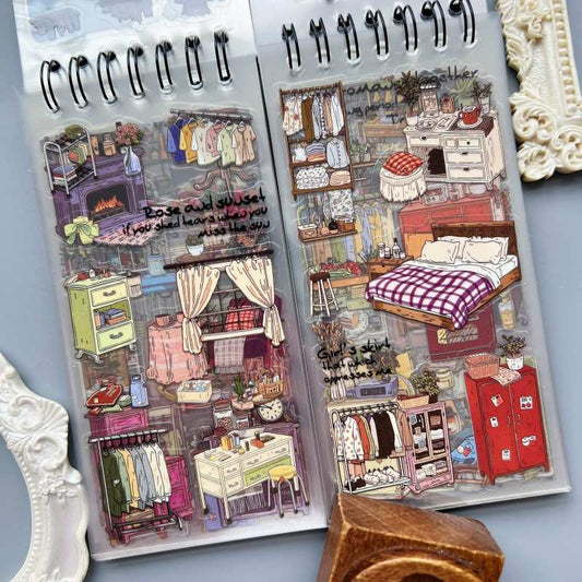 Warm Home Scenes Sticker Book 48Sheets