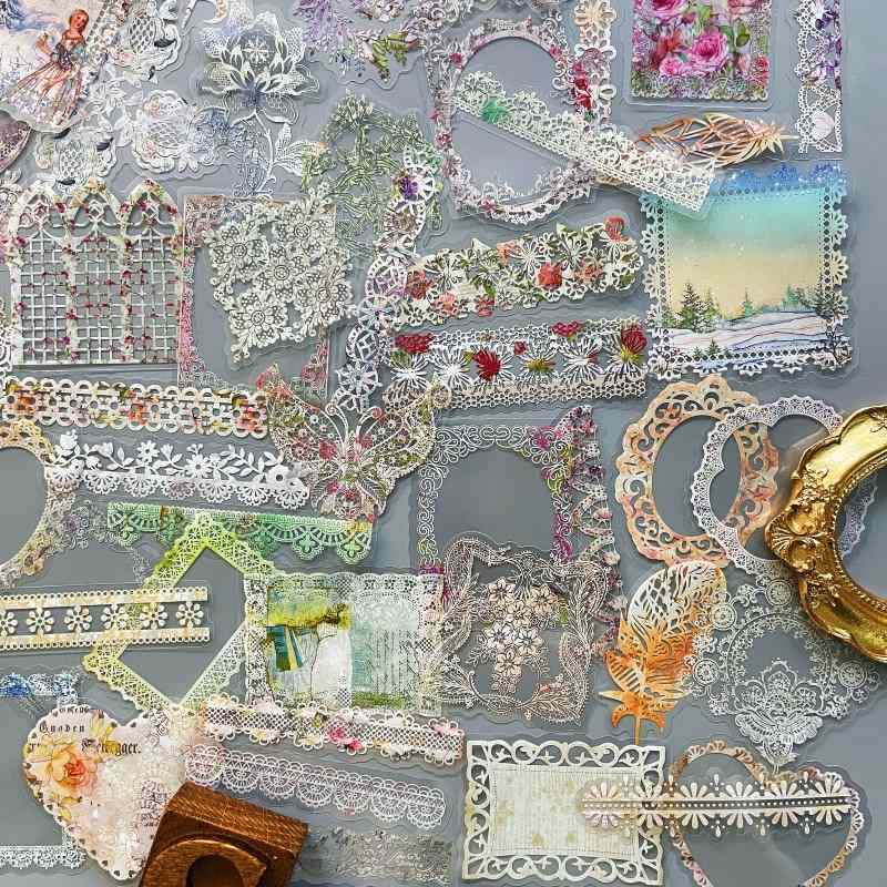 Floral Lace Sticker 120PCS