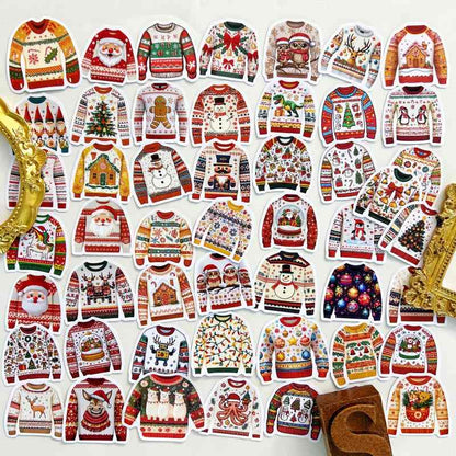 Merry Sweater Sticker 50PCS