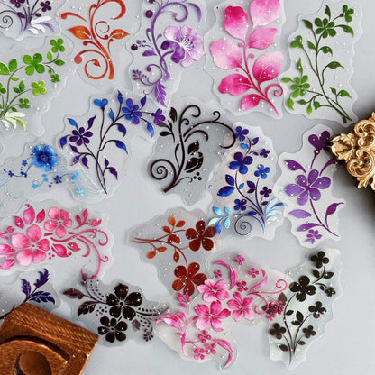 Luminous Flowers Sticker 60PCS