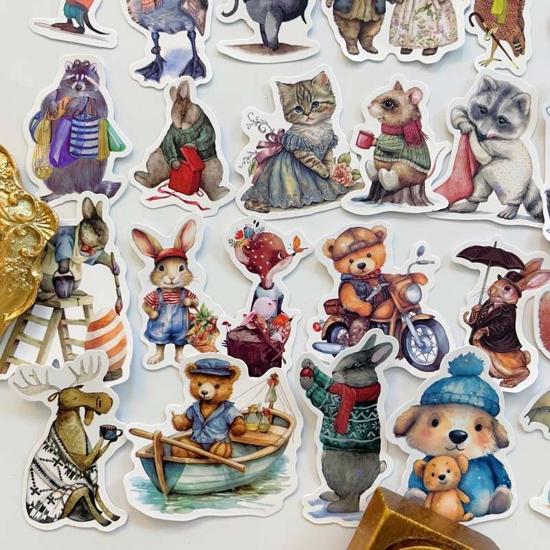 Retro Beasts Sticker 50PCS