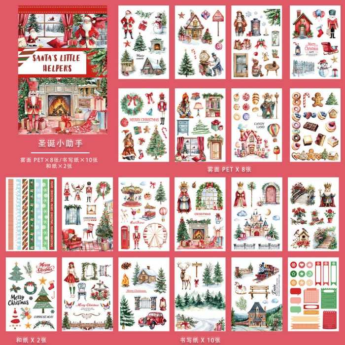 Santa's Little Helpers Sticker Book 20Sheets