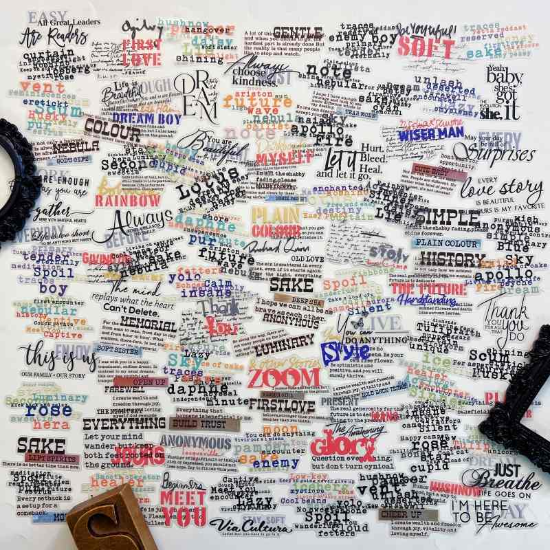 Whispers Between Words Sticker 100PCS