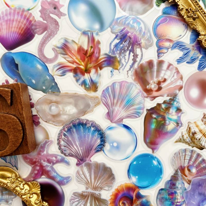 Bright Shells Sticker 50PCS