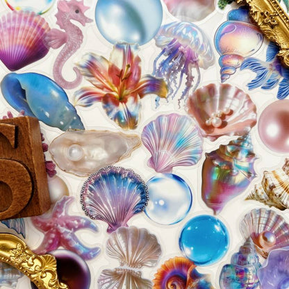 Bright Shells Sticker 50PCS