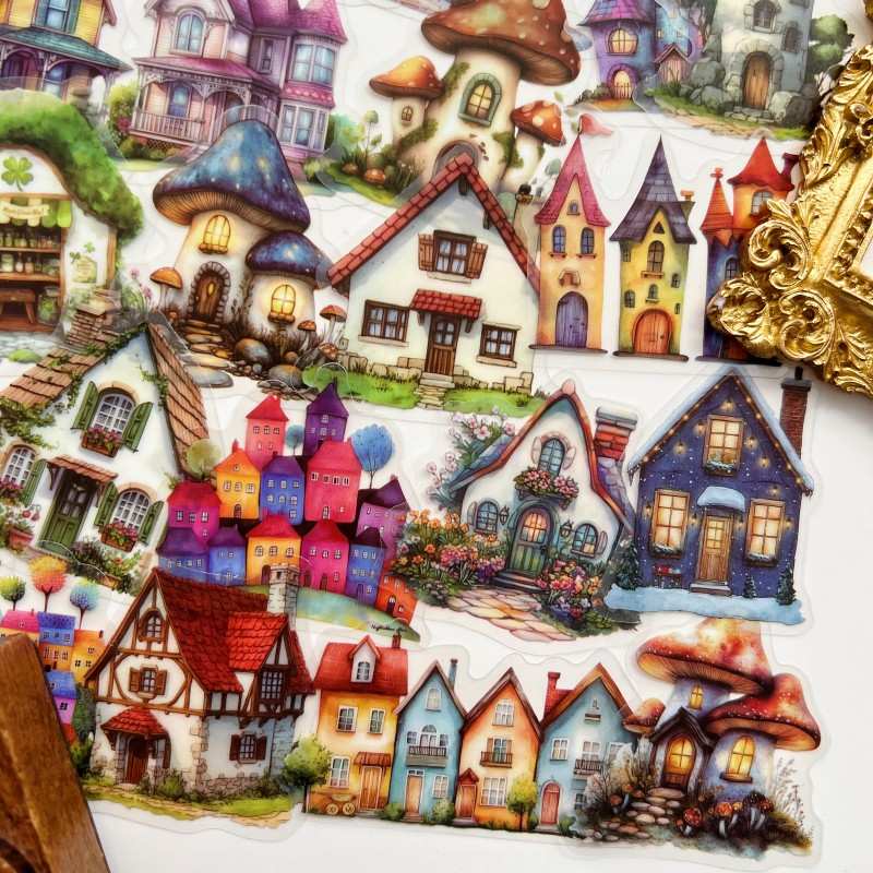 Storybook Cottages Sticker 50PCS