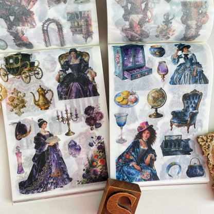 Victoria Manor Washi Sticker Book 50Sheets