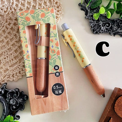 Botanical Floral Click Gel Pen