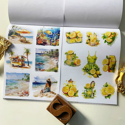 Lemon Summer Sticker Book 20Sheets