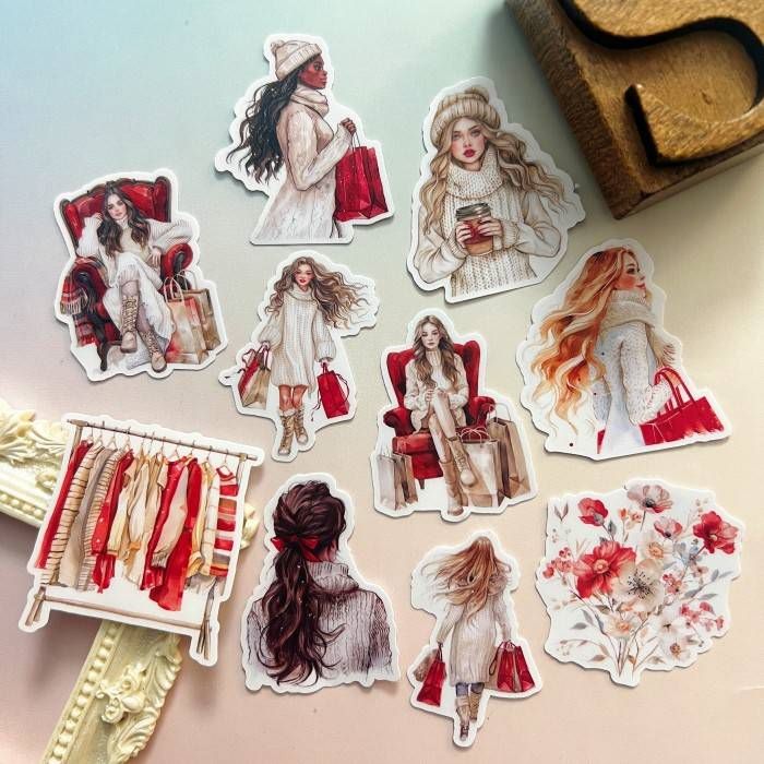 Winter Shopping Spree Sticker 20PCS