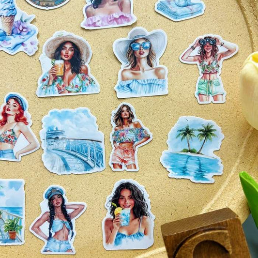 Resort Lady Sticker 20PCS