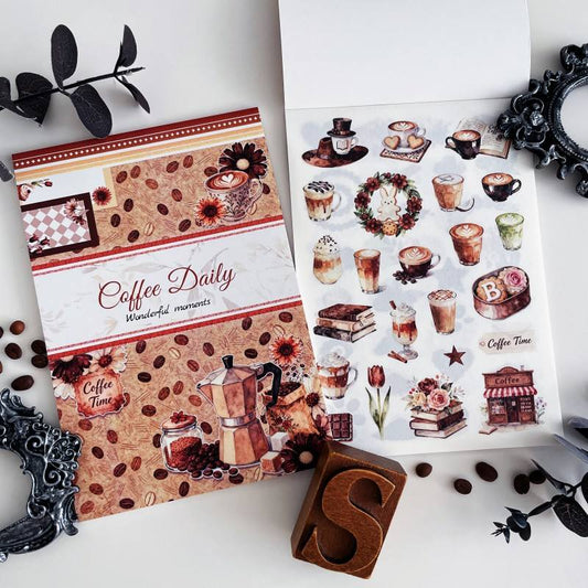 Coffee Daily Sticker Book 24Sheets