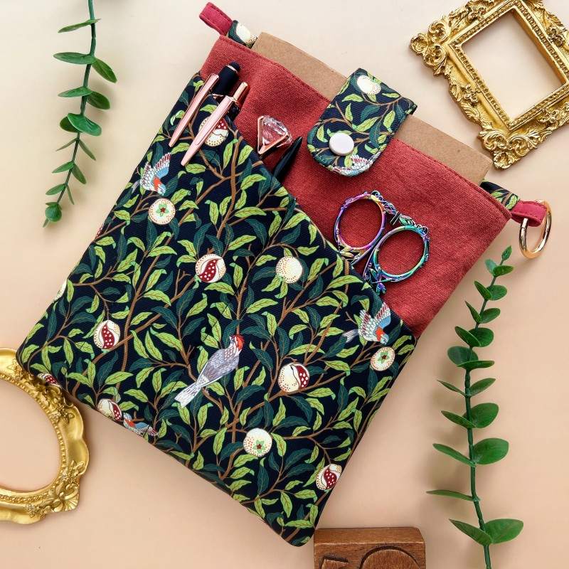 Bookish Fabric Organizer Pouch