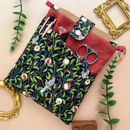 Bookish Fabric Organizer Pouch