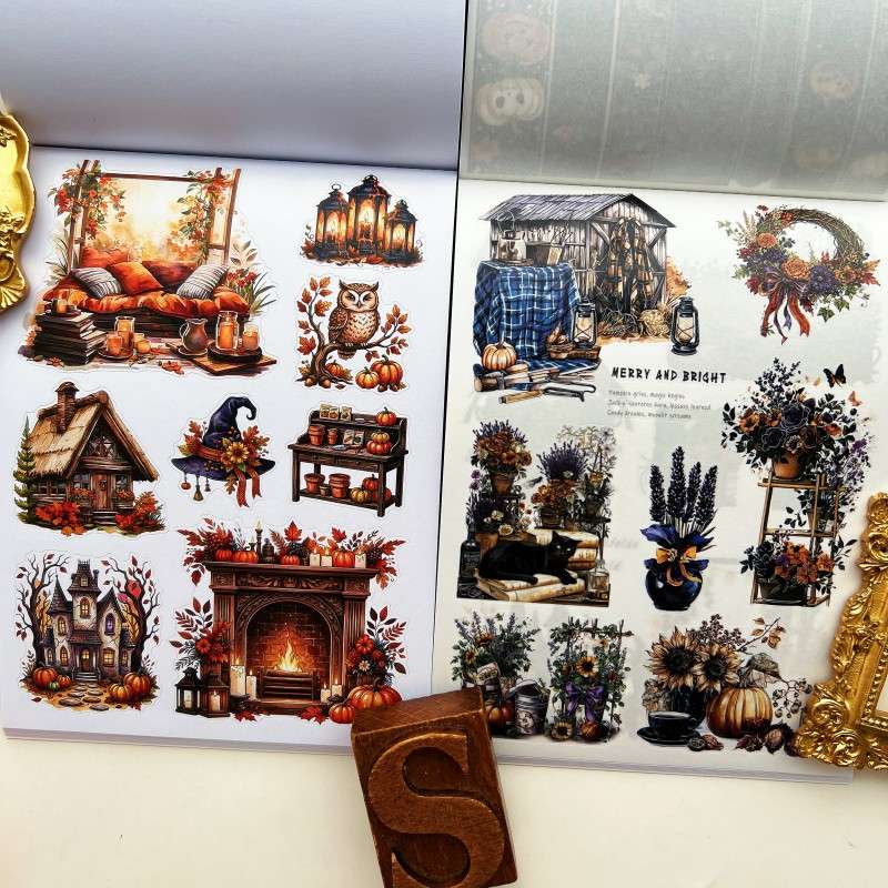 Pumpkin & Spellbound Sticker Book 24Sheets