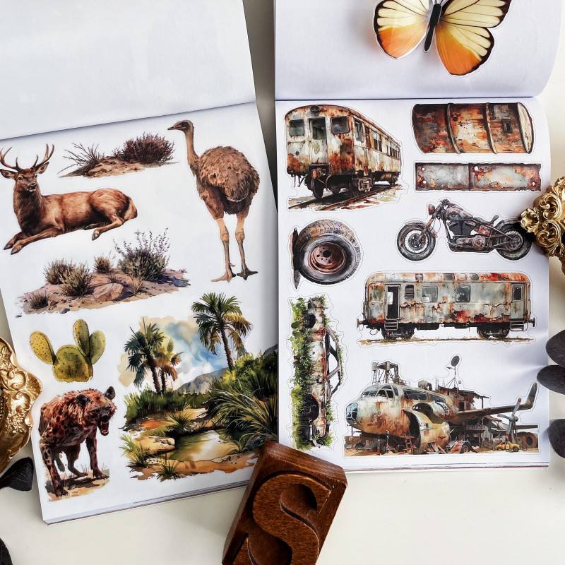 Ruin Fragment Book Sticker Book 24Sheets