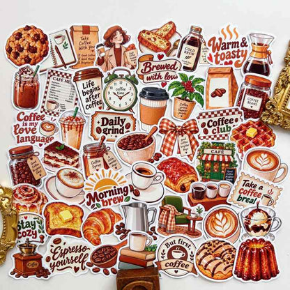Dessert & Espresso Sticker 50PCS
