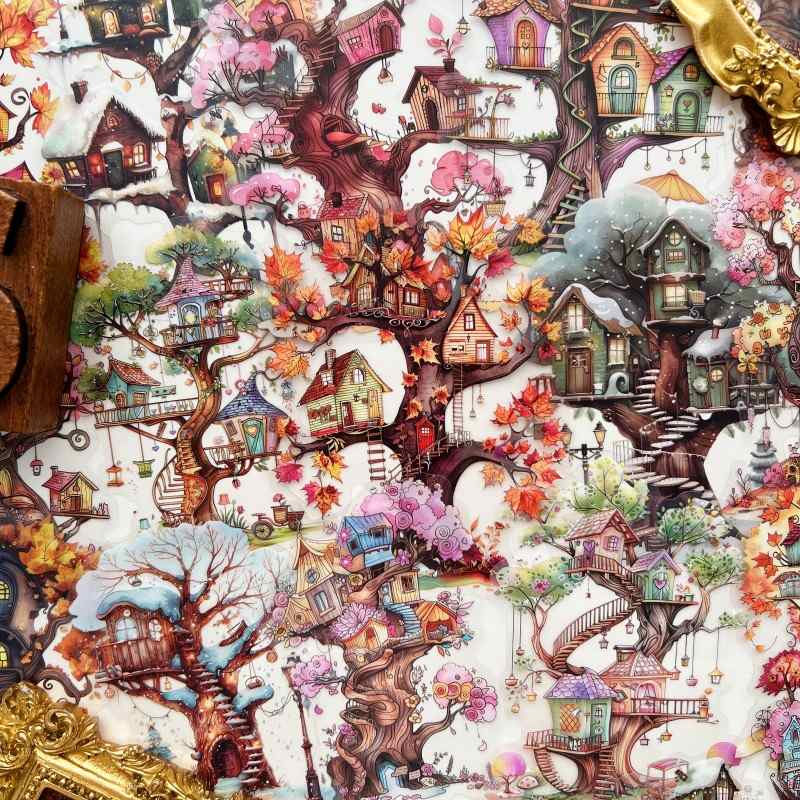 Treehouse Utopia Sticker 24PCS
