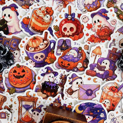 Lilac Ghost Sticker 50PCS