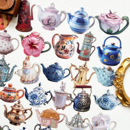 Teapot Sticker 48PCS
