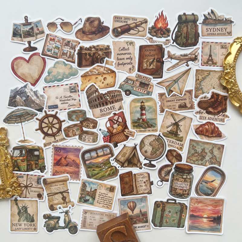 City Letter Sticker 50PCS