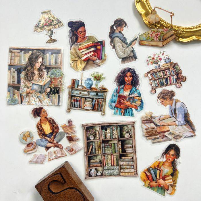 Library Day-to-Day Sticker 20PCS