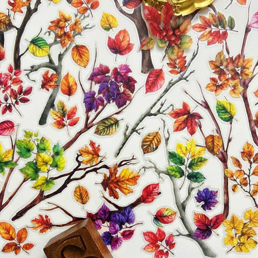 Vibrant Foliage Sticker 150PCS