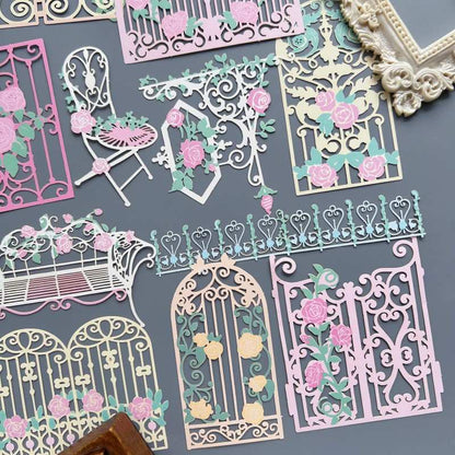 Iron Fence Die-Cut Papers 24PCS