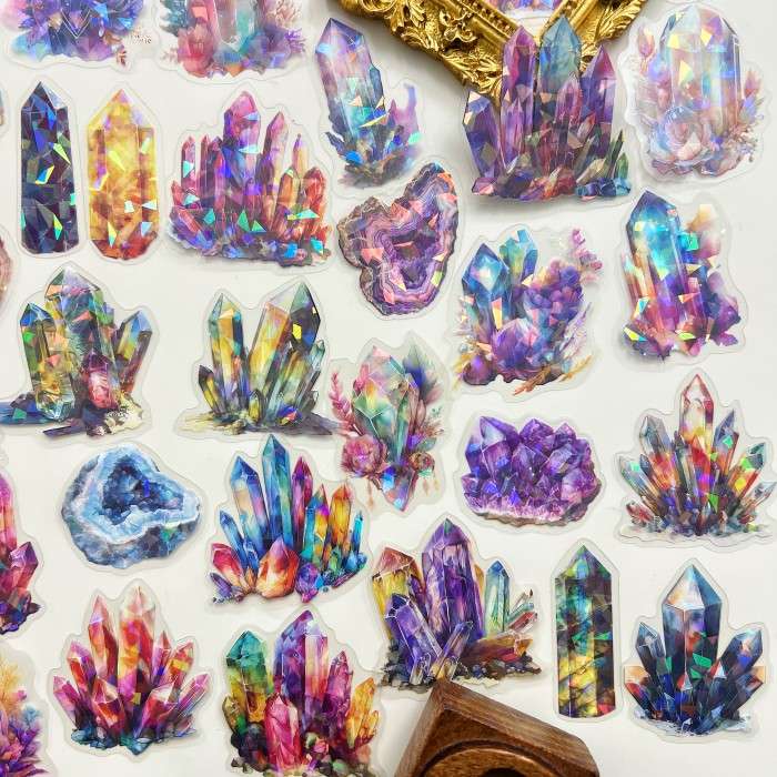 Mysterious Crystal Sticker 60PCS