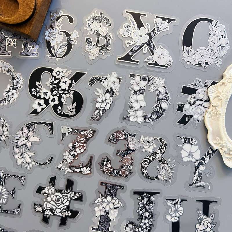 Alpha Numeric Sticker 50PCS