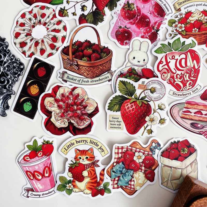 Retro Berry Sticker 50PCS