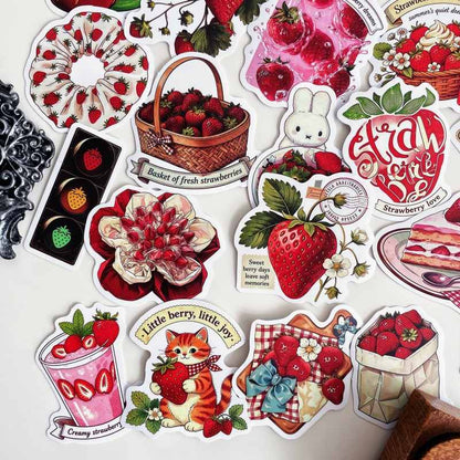 Retro Berry Sticker 50PCS