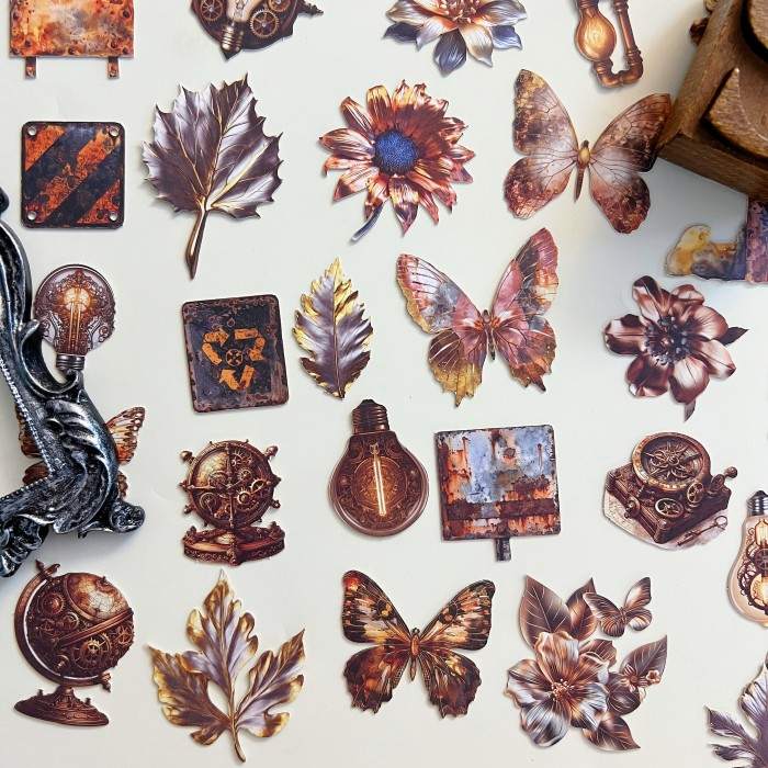 Metal Collection Room Sticker 60PCS