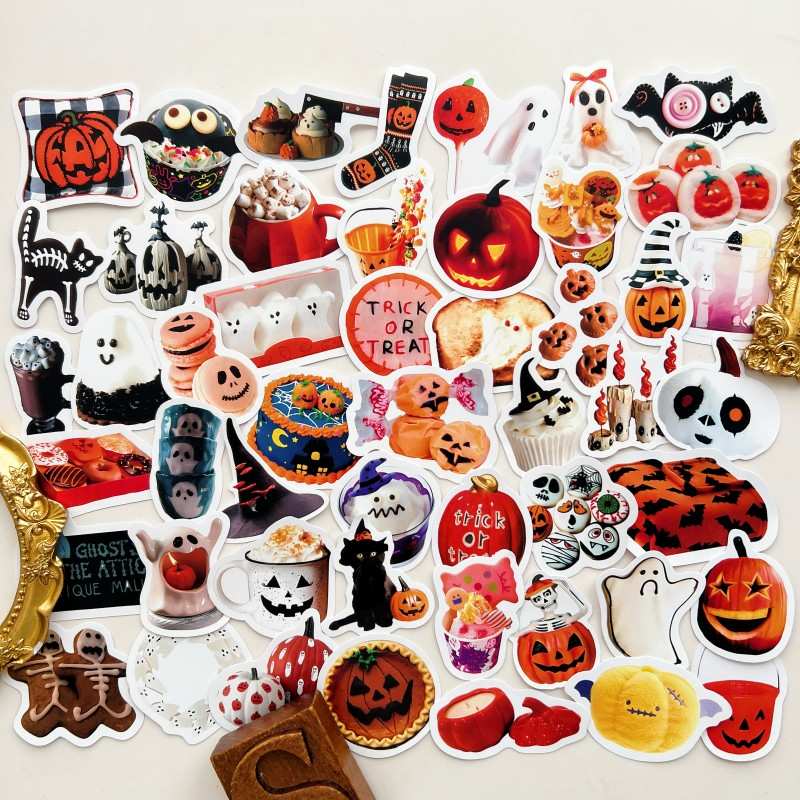 Spooky Treats Sticker 50PCS