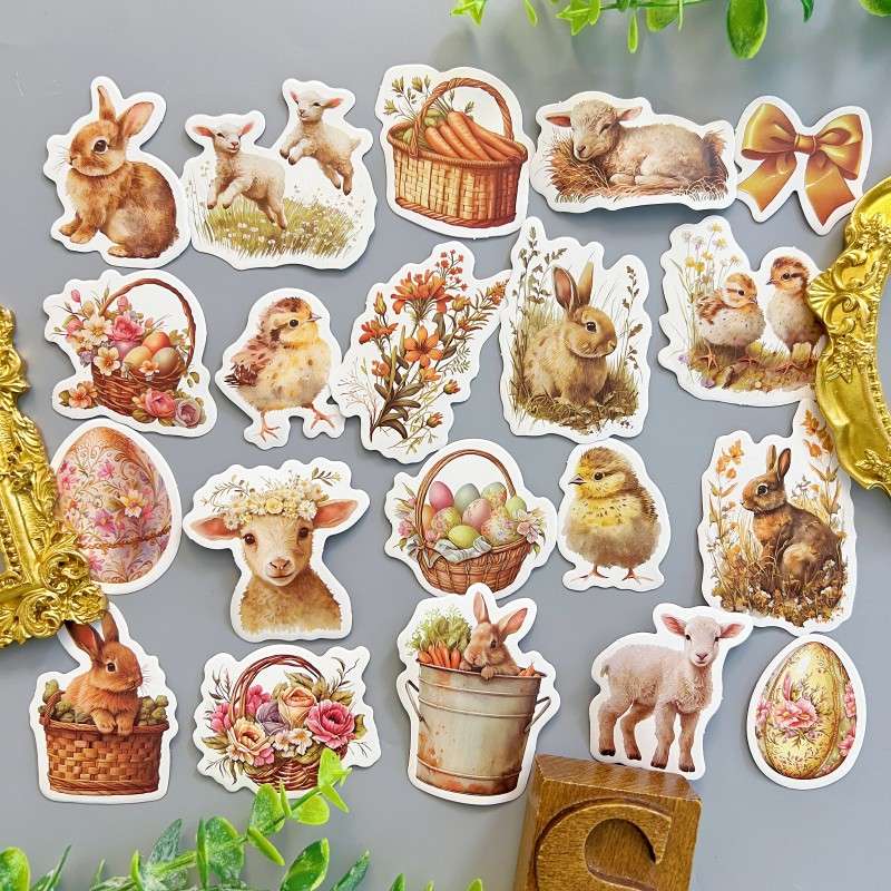 Fresh Easter Sticker 40PCS