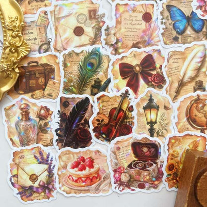 Faded Letter Sticker 50PCS