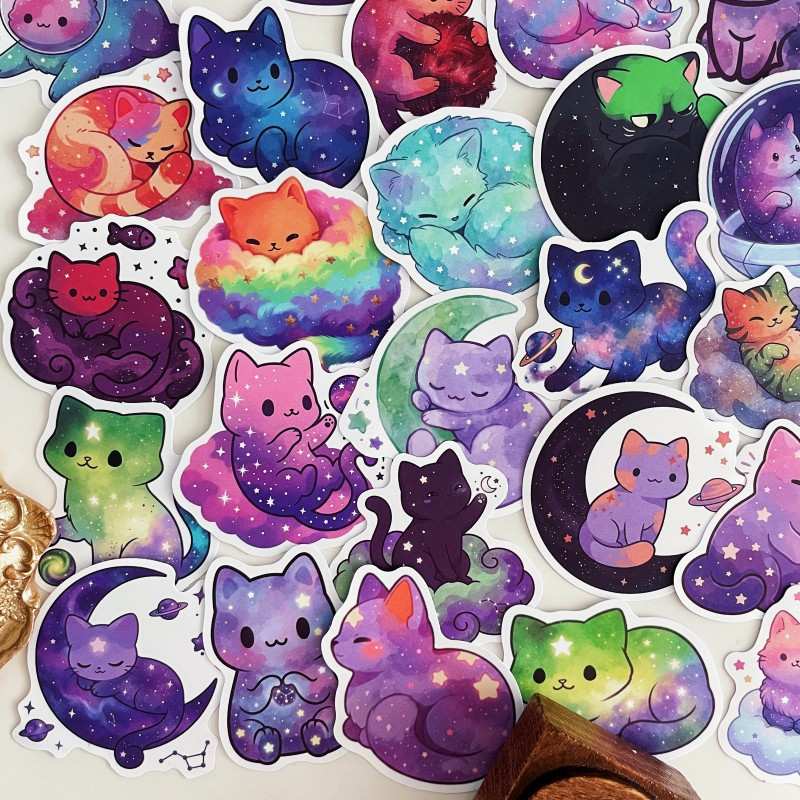 Astro Cat Sticker 50PCS