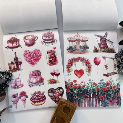 Rose Garden Of Love Sticker Book 20Sheets