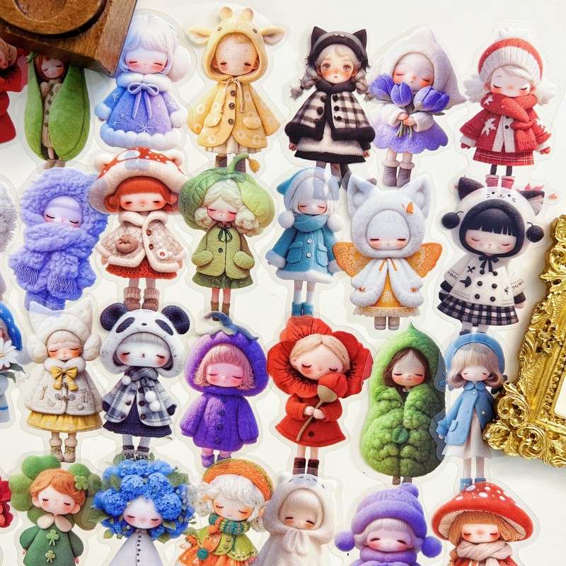 Candy Velvet Sticker 60PCS