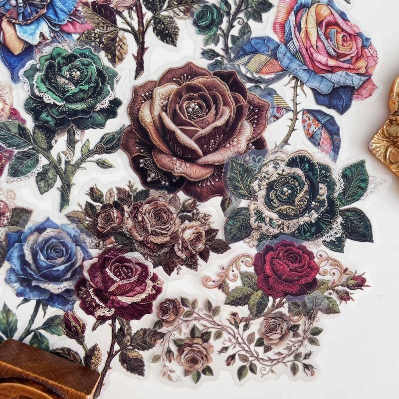 Textile Petal Sticker 32PCS
