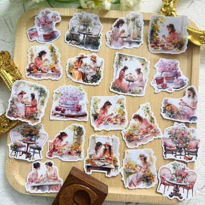 Tea In Bloom Sticker 20PCS