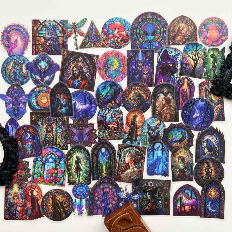 Church Stain Sticker 50PCS