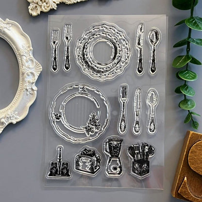 Daily Cutlery Clear Stamp