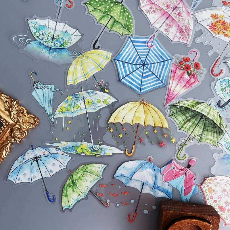 Umbrella Wishes Sticker 60PCS