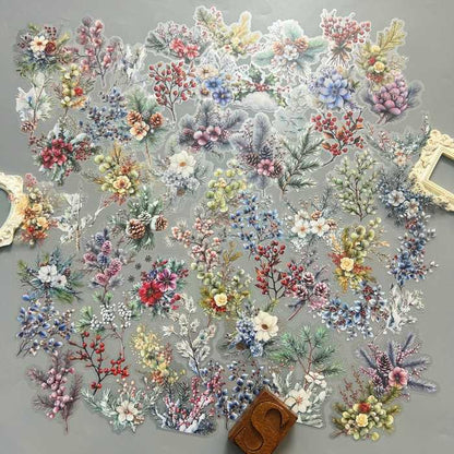 Winter Flower Dream Sticker 60PCS