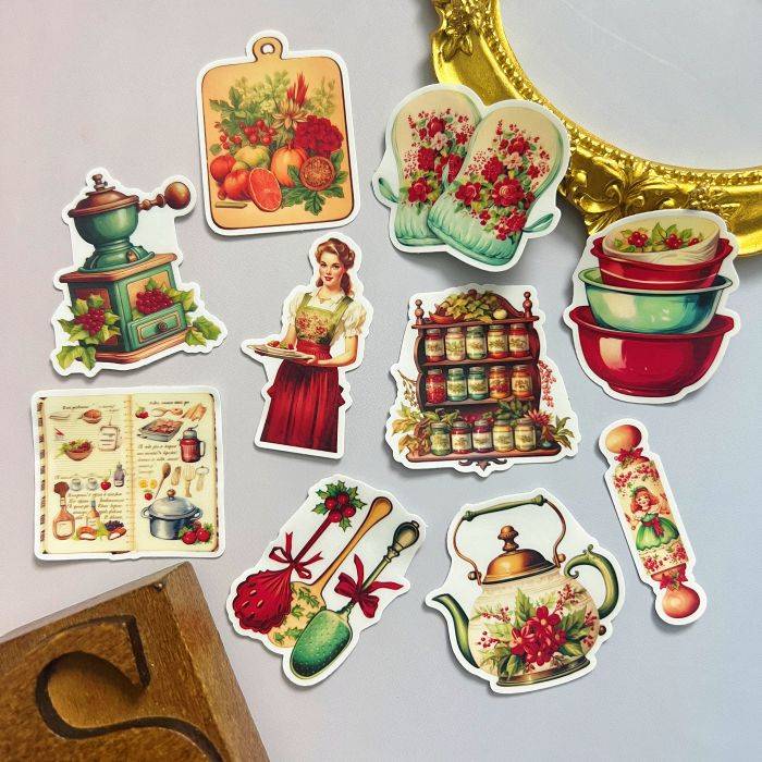 Merry Kitchen Moment Sticker 20PCS