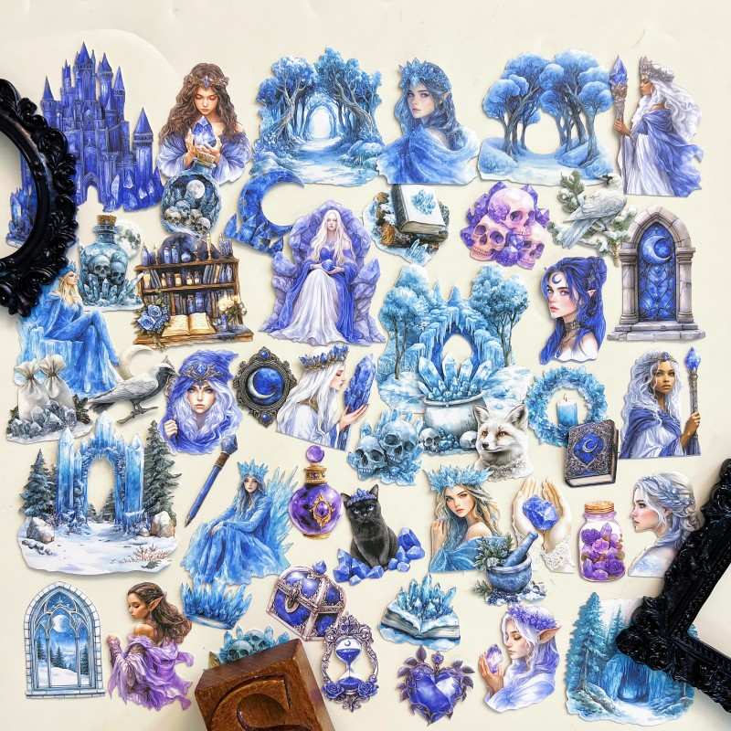 Magical Winter Journal Sticker 50PCS