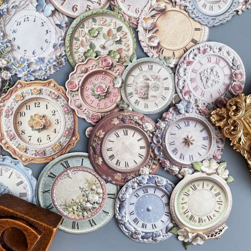 Garden Clock Sticker 40PCS