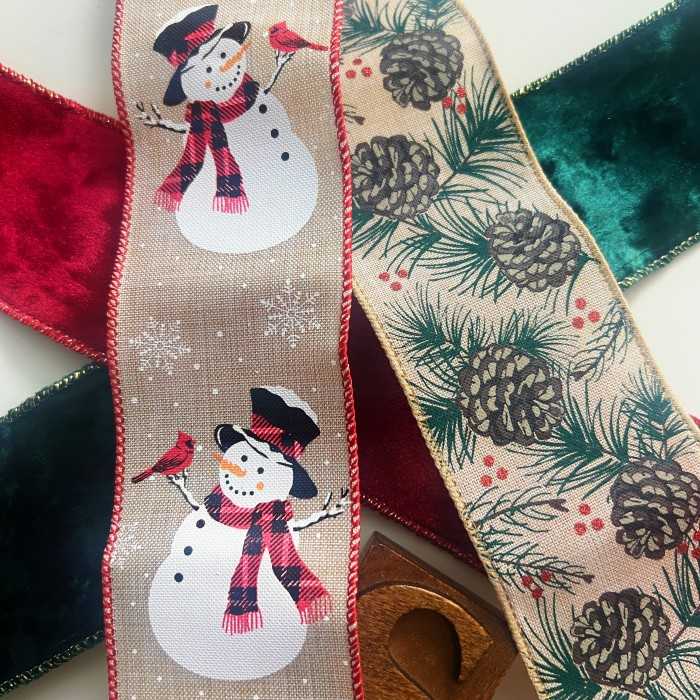 Christmas Decorative Ribbons 4PCS