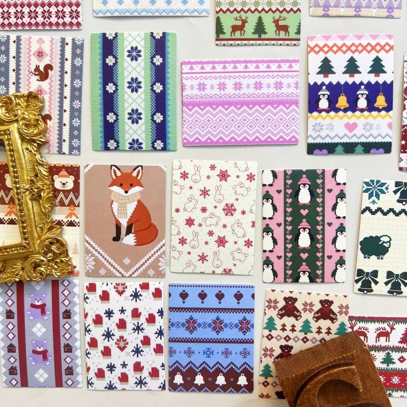 Fair Isle Design Sticker 51PCS